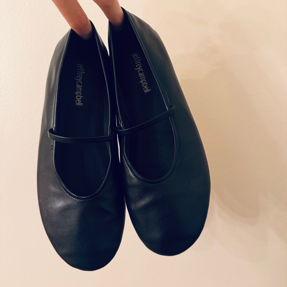 Jeffrey Campbell Mary Jane Black Flats 7.5